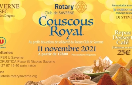 Venez nombreux déguster le premier Couscous du Rotary Club de Saverne